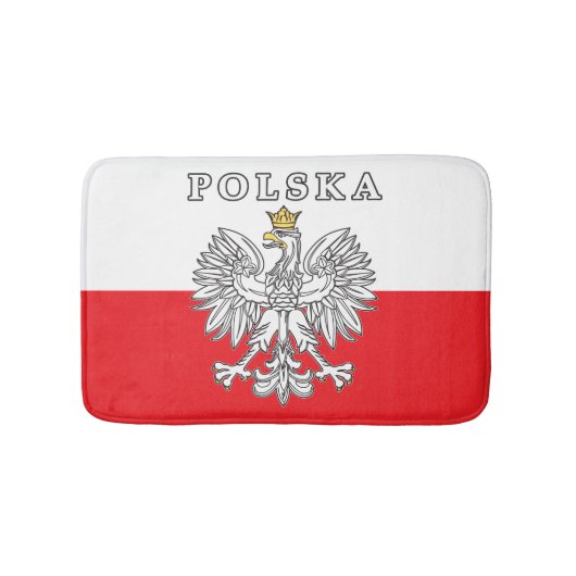 Polska met Poolse adelaar Badmat (Voorkant)