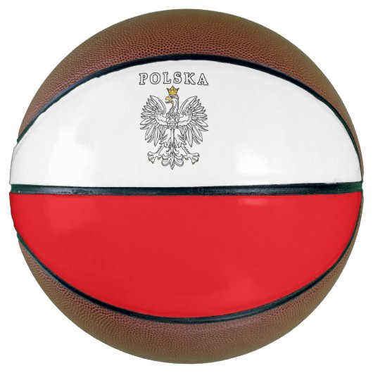 Polska met Poolse adelaar Basketbal (Voorkant)