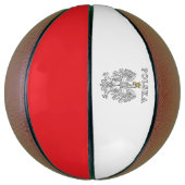 Polska met Poolse adelaar Basketbal (Verticaal)