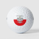 Polska met Poolse adelaar Golfballen (Voorkant)