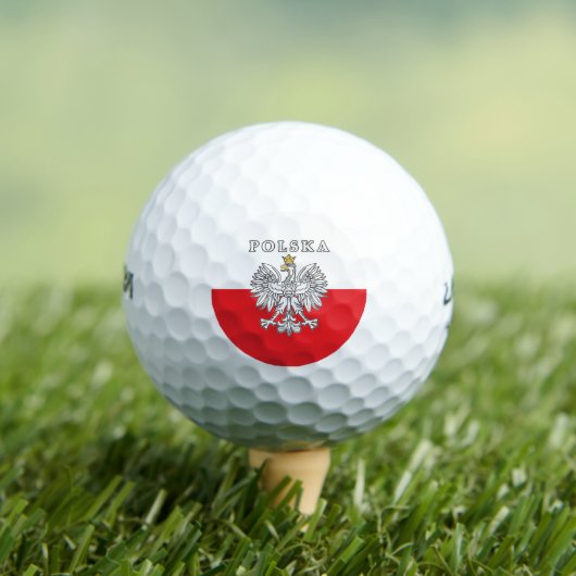 Polska met Poolse adelaar Golfballen (Insitu Shirt)