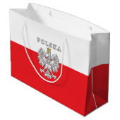 Polska met Poolse adelaar Groot Cadeauzakje (Achterkant Gekanteld)