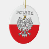 Polska met Poolse adelaar Keramisch Ornament (Rechts)
