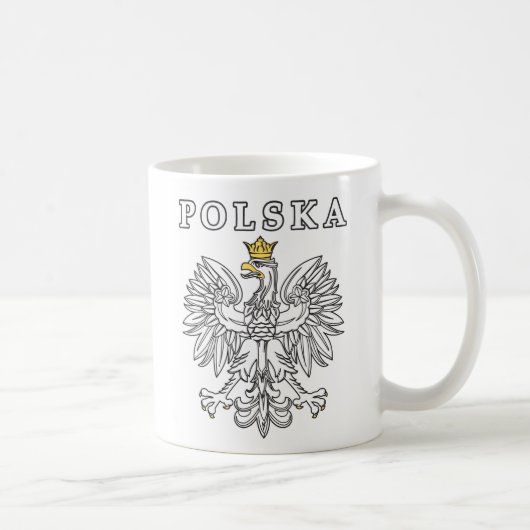 Polska met Poolse adelaar Koffiemok (Rechts)