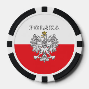 Polska met Poolse adelaar Poker Chips