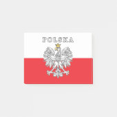 Polska met Poolse adelaar Post-it® Notes (Voorkant)