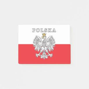 Polska met Poolse adelaar Post-it® Notes