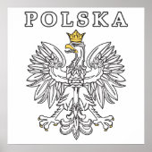 Polska met Poolse adelaar Poster (Voorkant)