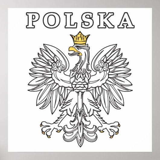Polska met Poolse adelaar Poster (Voorkant)