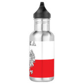 Polska met Poolse adelaar Waterfles (Rechts)