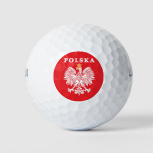 Polska met rode Poolse adelaar Golfballen