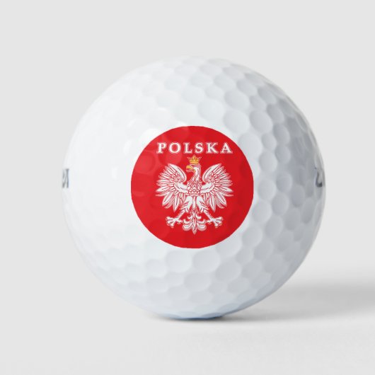 Polska met rode Poolse adelaar Golfballen (Voorkant)