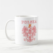 Polska met rode Poolse adelaar Koffiemok (Links)