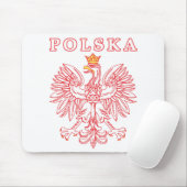 Polska met rode Poolse adelaar Muismat (Met muis)