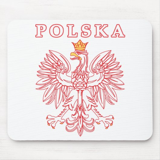 Polska met rode Poolse adelaar Muismat (Voorkant)