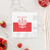 Polska met rode Poolse adelaar Servet (Insitu)