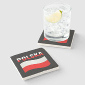 Polska-Onderzetters Stenen Onderzetter (Zijkant)