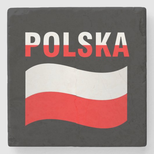 Polska-Onderzetters Stenen Onderzetter (Voorkant)