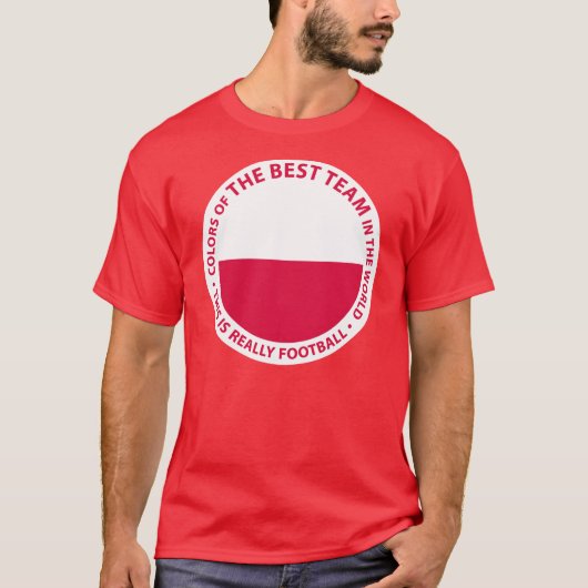 Polska Poland Art Shield T-shirt (Voorkant)