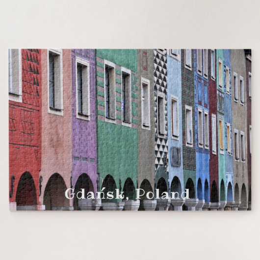 Polska Poland Gdańsk Poolse oude stad Legpuzzel (Horizontaal)