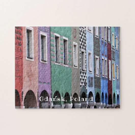 Polska Poland Gdańsk  Poolse oude stad Legpuzzel (Horizontaal)