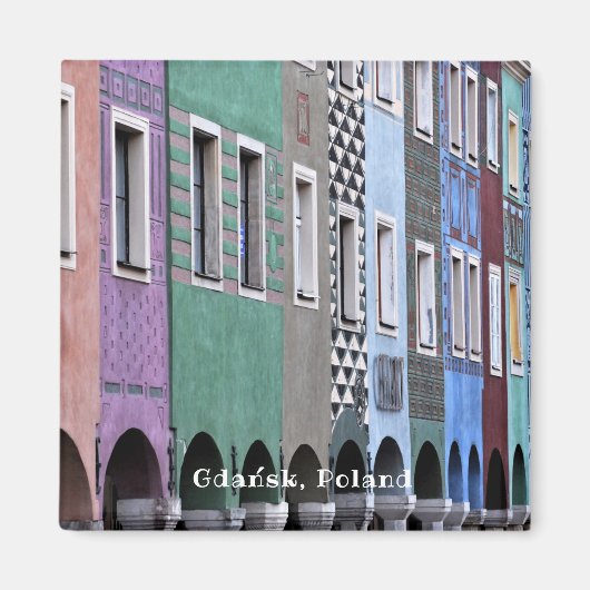 Polska Poland Gdańsk  Poolse oude stad Magneet (Voorkant)