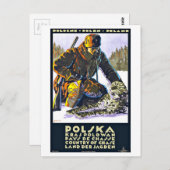 Polska Poland Vintage Travel Briefkaart (Voorkant / Achterkant)