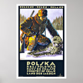 Polska Poland Vintage Travel Poster (Voorkant)
