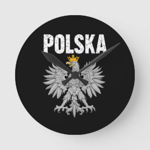 Polska Polen Adelaar Paal Trots Poolse Roots Polen Ronde Klok