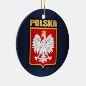 Polska (Polen) COA Keramisch Ornament (Rechts)
