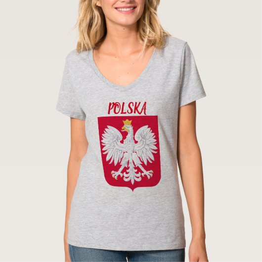 Polska (Polen) Crest Football Shirt (Voorkant)