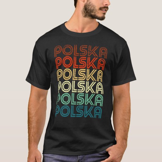 Polska Polen Poolse pride Retro  Design Gi T-shirt (Voorkant)