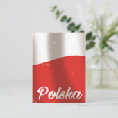 Polska, Polen vintage reisposter Briefkaart (Staand voorkant)