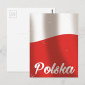 Polska, Polen vintage reisposter Briefkaart (Voorkant / Achterkant)