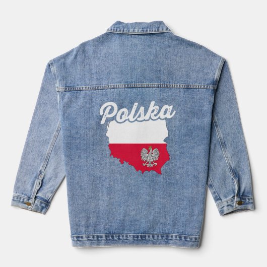 Polska Pools Polen 1 Denim Jacket (Achterkant)