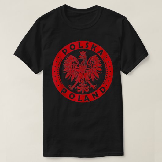 Polska Poolse Eagle — Baltische munt T-shirt (Design voorkant)