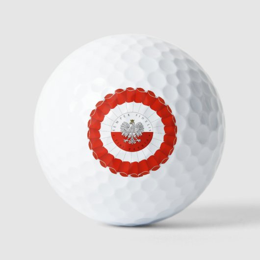 Polska Poolse Onafhankelijkheidsdag Cotillion Golfballen (Voorkant)
