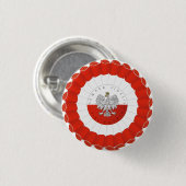 Polska Poolse Onafhankelijkheidsdag Cotillion Ronde Button 3,2 Cm (Voorkant /achterkant)