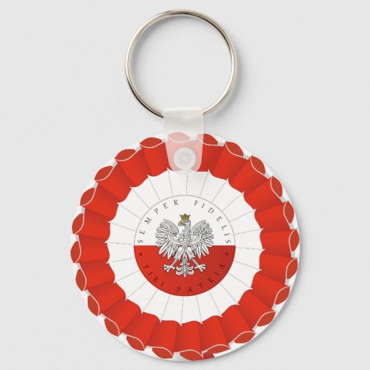 Polska Poolse Onafhankelijkheidsdag Cotillion Sleutelhanger (Voorkant)