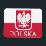 Polska Poolse vlag Wapenschild Flex Magnet Magneet<br><div class="desc">Polska Poolse vlag Wapenschild Flex Magnet</div>