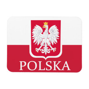 Polska Poolse vlag Wapenschild Flex Magnet Magneet
