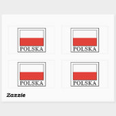 Polska Rechthoekige Sticker (Vel)