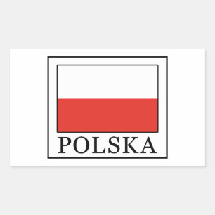 Polska Rechthoekige Sticker