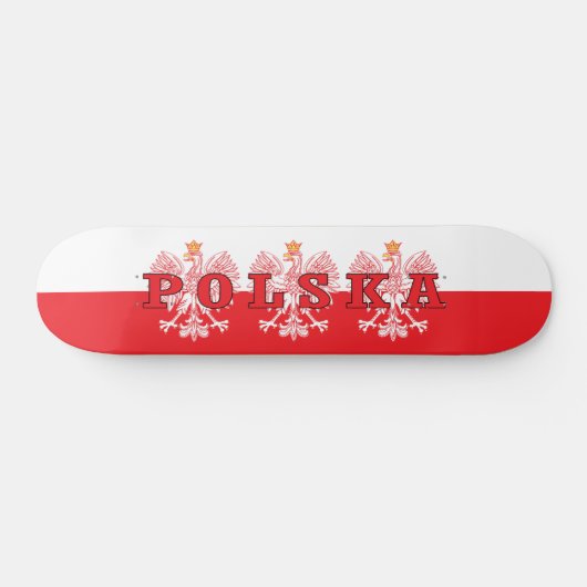 Polska Red Eagles Persoonlijk Skateboard (Horizontaal)