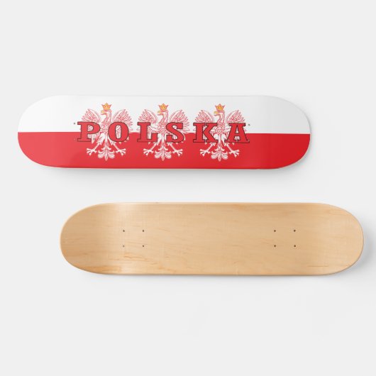 Polska Red Eagles Persoonlijk Skateboard (Horizontaal)