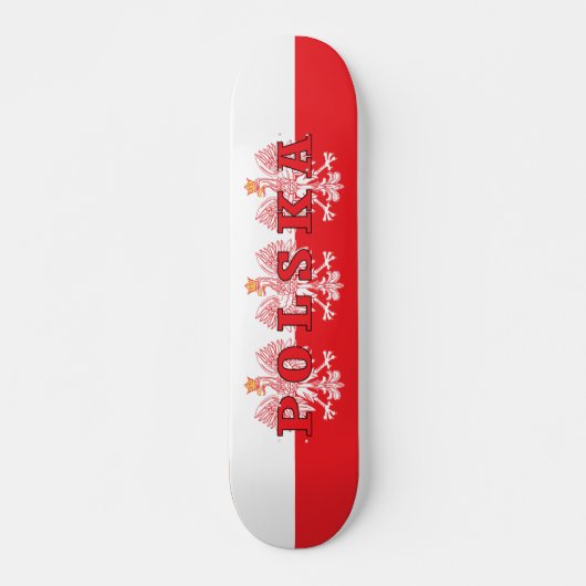 Polska Red Eagles Persoonlijk Skateboard (Voorkant)