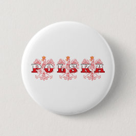 Polska Red Eagles Ronde Button 5,7 Cm