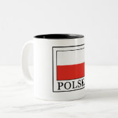 Polska Tweekleurige Koffiemok (Voorkant links)