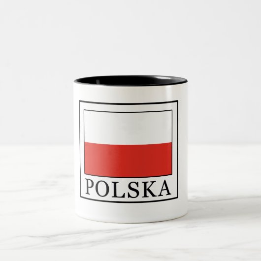 Polska Tweekleurige Koffiemok (Center)