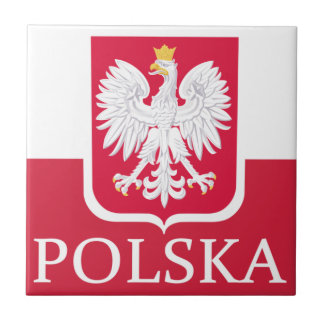 Polska Vlaggenjas van het Onderzetter van de wapen Tegeltje